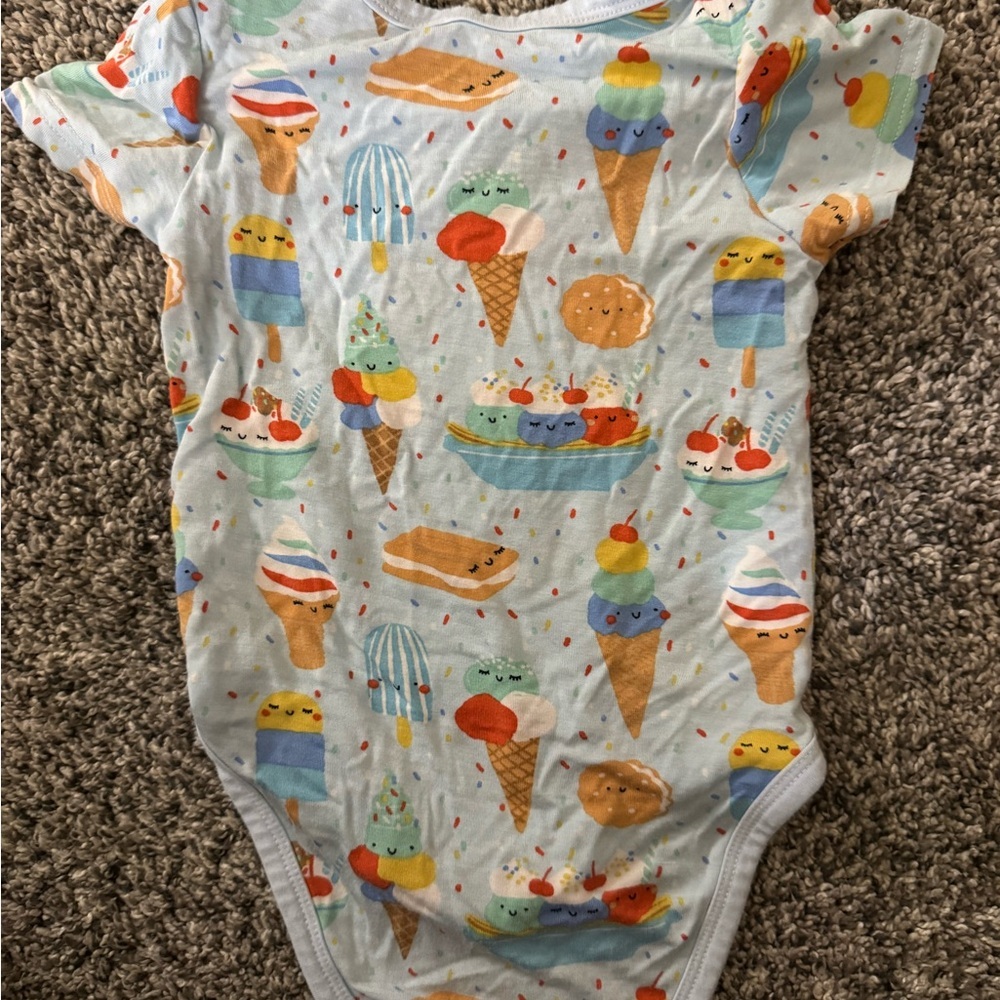 Little Sleepies Blue Bodysuit One Piece - Picture 3 of 3